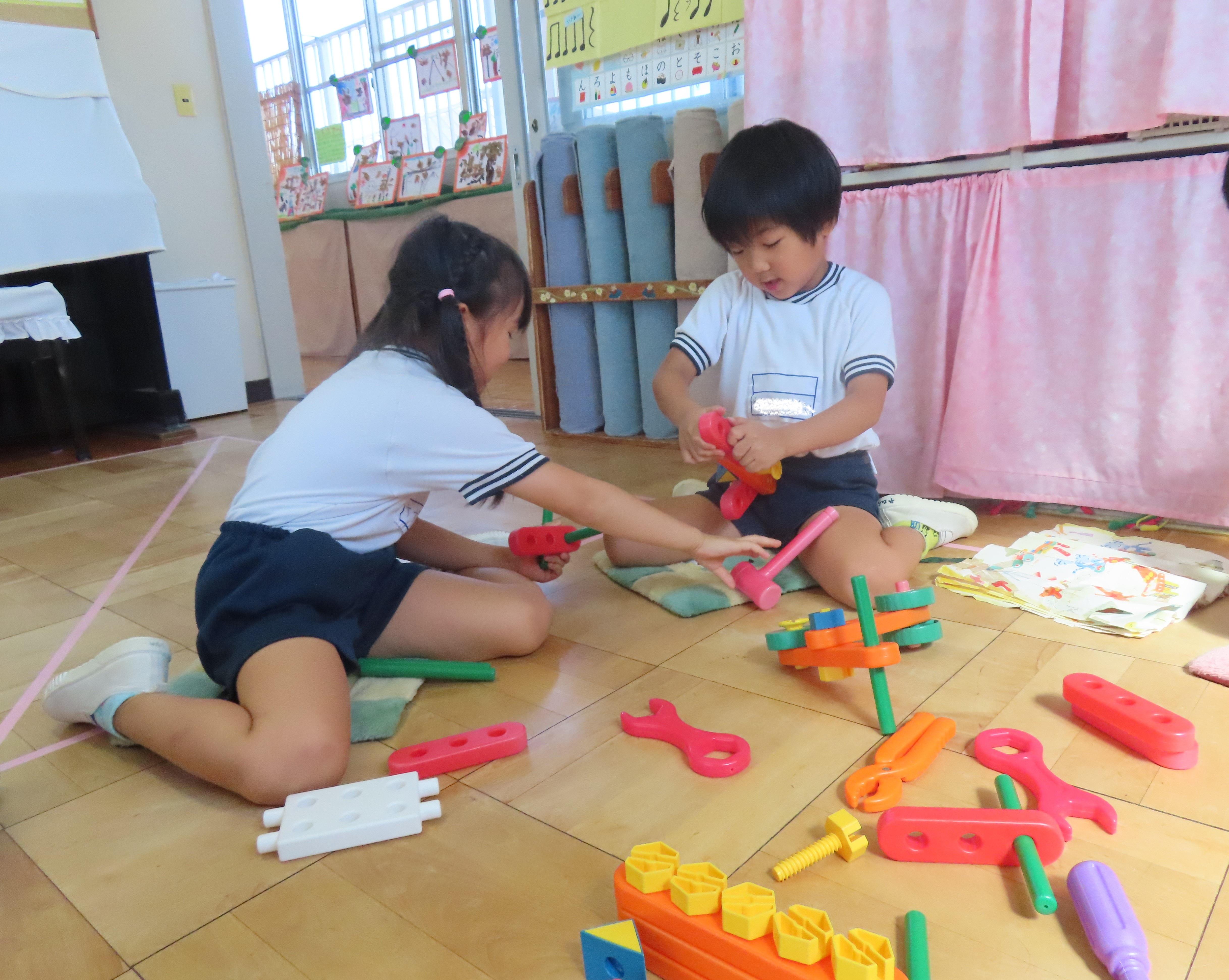 コーナー遊び楽しいね！