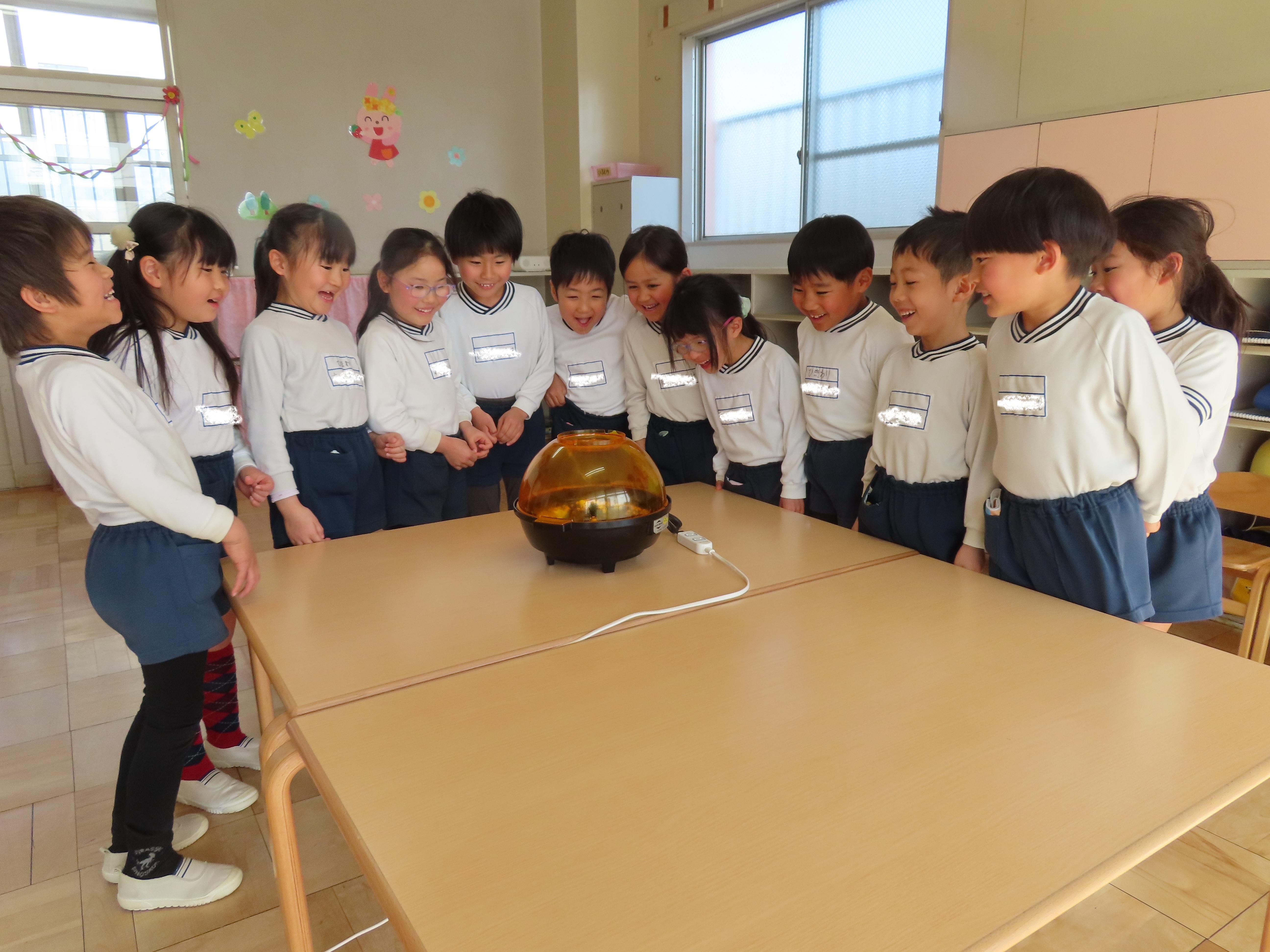 ポップコーンを作ったよ!